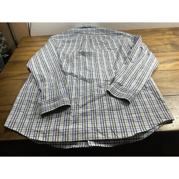 Duluth Trading Shirt Men’s XL Tall Wrinkle Fighter Long Sleeve Multicolor Plaid - Picture 6 of 7